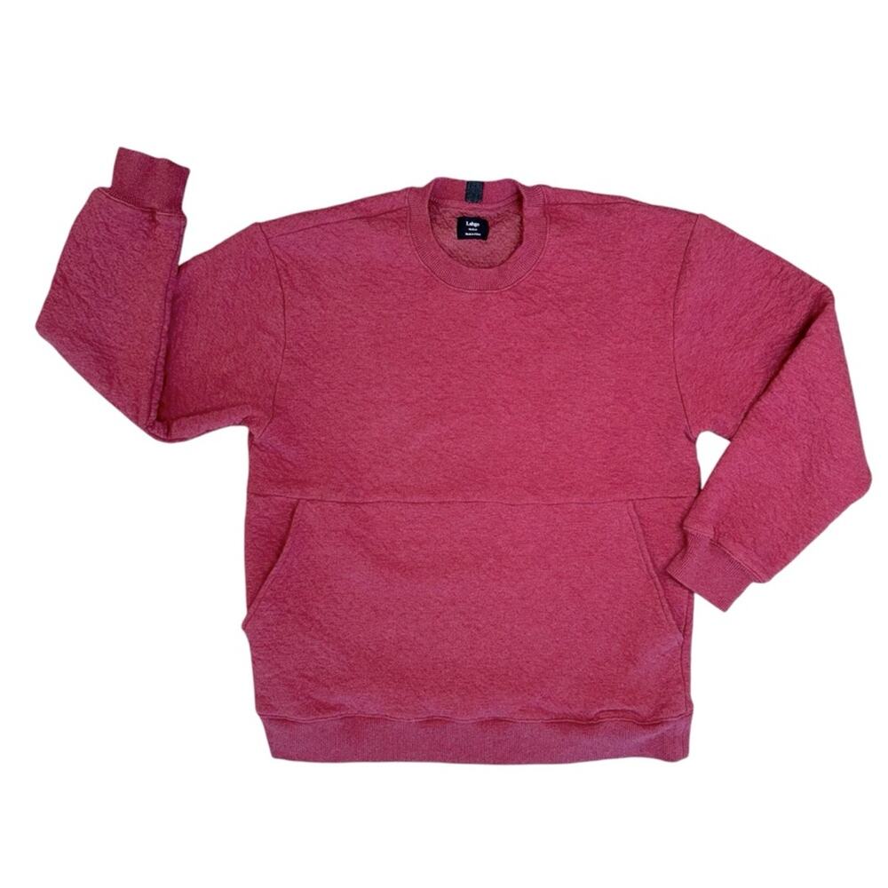 NWOT LUNYA LAHGO Men's Maroon Restore Double Faced Pullover Sweatshirt